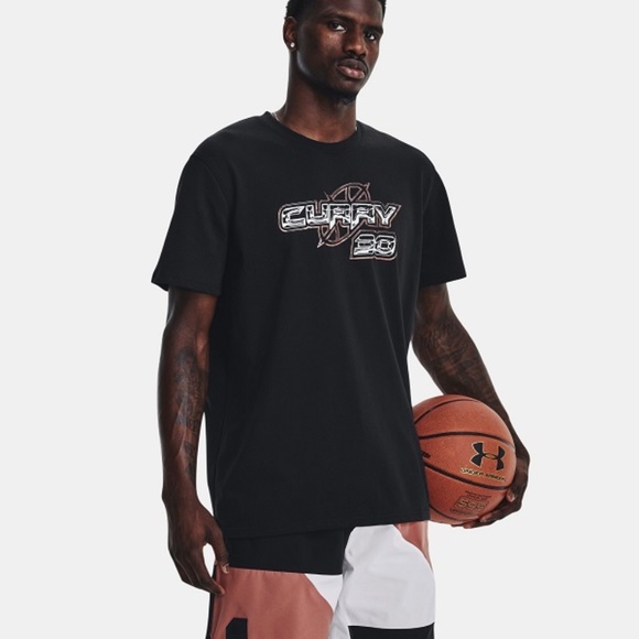 Curry x Under Armour Curry 30 Heavyweight Short Sleeve Tee 1376808-001 (Black) - Picture 2 of 5